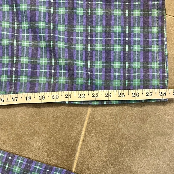 We the Free Free People Isla Slim Straight Plaid Pants Jeans Size 29 - Picture 12 of 13